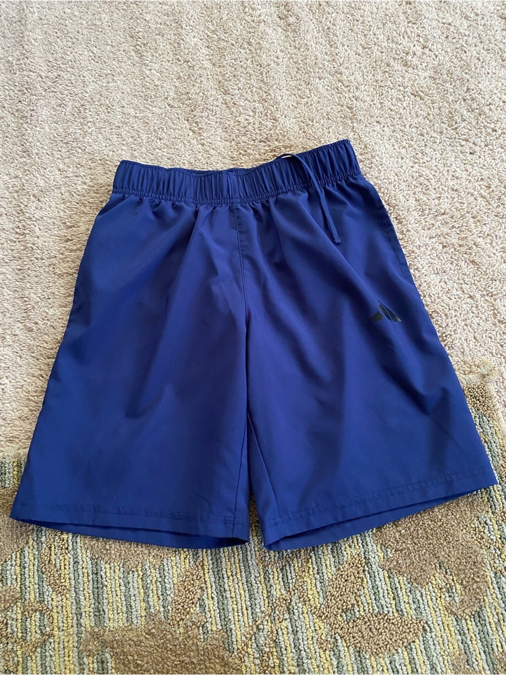 adidas Boys Royal Blue Athletic Shorts